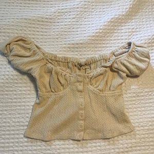 Et clet knit off shoulder top